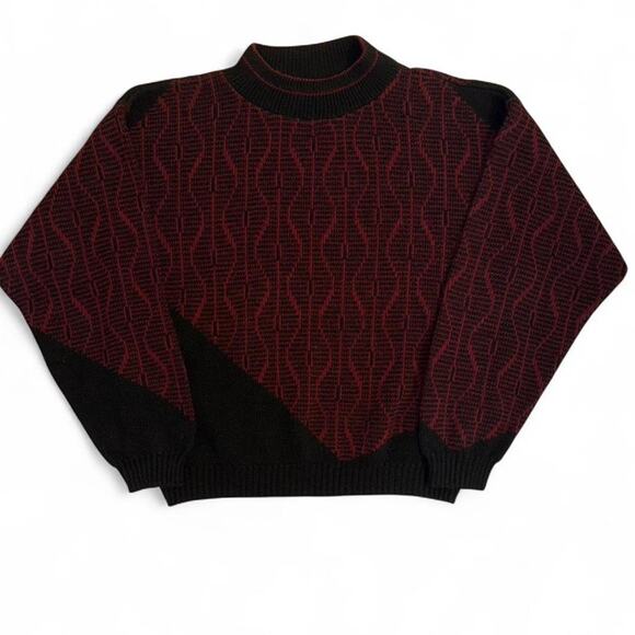 rare vtg 80s 90s y2k preppy retro boho streetwear mock neck - Picture 2 of 3